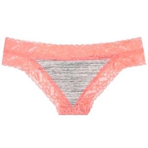 New Victoria’s Secret PINK Lace Trim Thong Panties - XSmall